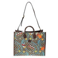 Guccidisney GG Supreme Donald Duck 2-Way Shoulder Tote Bag Brown