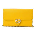 Gucci Shoulder Bag Dollar Calf Yellow