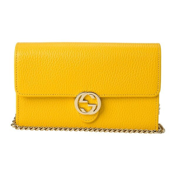 Gucci Shoulder Bag Dollar Calf Yellow