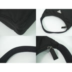 Prada Nylon Handbag Pouch Black — view 6