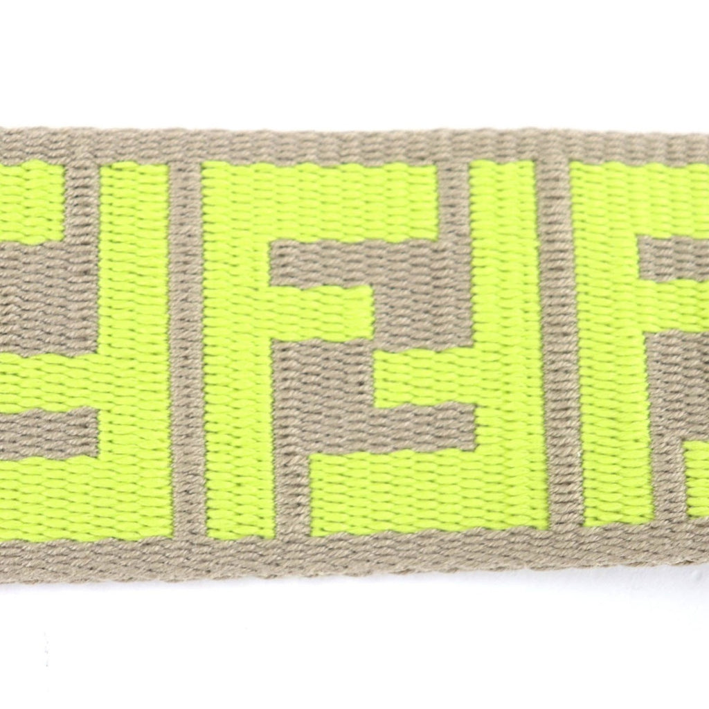 Fendi Strap Canvas Leather Zucca Pattern Shoulder Grey Yellow — view 5