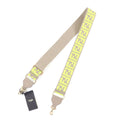 Fendi Strap Canvas Leather Zucca Pattern Shoulder Grey Yellow
