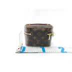 Louis Vuitton Handbag Nice Nano Brown Monogram Vanity Bag Gold — view 2
