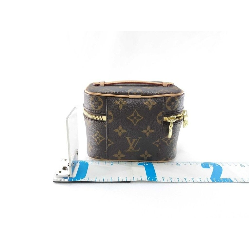 Louis Vuitton Handbag Nice Nano Brown Monogram Vanity Bag Gold — view 2