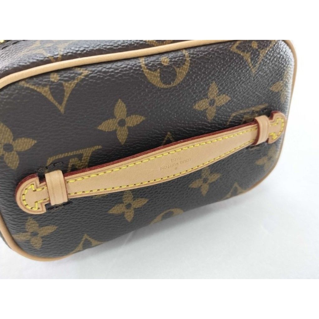 Louis Vuitton Handbag Nice Nano Brown Monogram Vanity Bag Gold — view 3