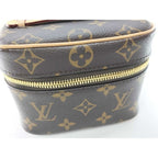 Louis Vuitton Handbag Nice Nano Brown Monogram Vanity Bag Gold — view 5