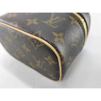 Louis Vuitton Handbag Nice Nano Brown Monogram Vanity Bag Gold — view 6
