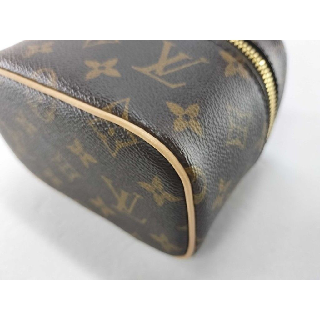 Louis Vuitton Handbag Nice Nano Brown Monogram Vanity Bag Gold — view 6