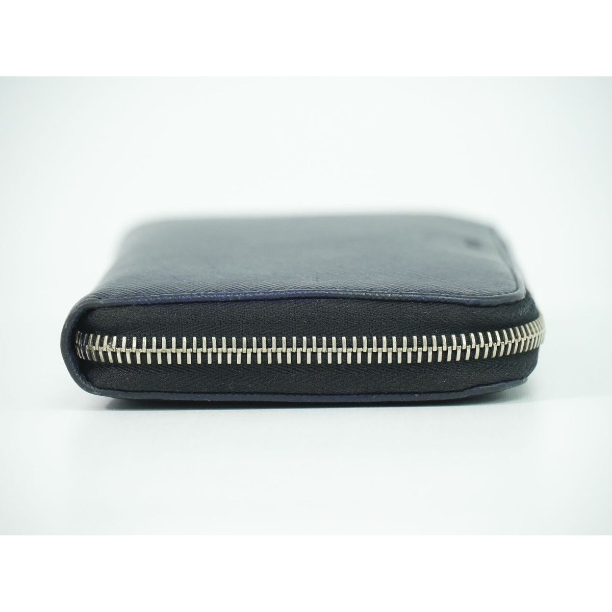 Prada Saffiano Leather Zip Around Long Wallet Navy — view 4