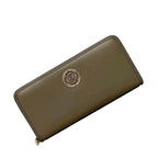 Loewe Round Zipper Long Wallet Brown