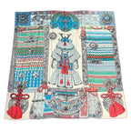 Hermes Scarf Cashmere Carre 140 Samurai Armor Parures de Samourais Multicolor — view 2