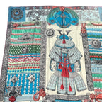 Hermes Scarf Cashmere Carre 140 Samurai Armor Parures de Samourais Multicolor — view 3