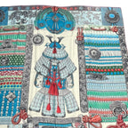 Hermes Scarf Cashmere Carre 140 Samurai Armor Parures de Samourais Multicolor — view 4