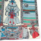 Hermes Scarf Cashmere Carre 140 Samurai Armor Parures de Samourais Multicolor — view 6