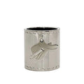 Hermes Scarf Ring Silver Saddle