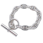 Hermes Bracelet Chaine D'ancre PM SV 925 16 Frames Silver Jewelry — view 2