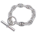 Hermes Bracelet Chaine D'ancre PM SV 925 16 Frames Silver Jewelry