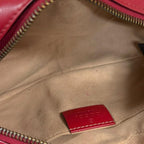 Gucci GG Marmont Shoulder Bag Leather Red — view 7