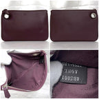 Fendi Clutch Bag Triplet Pouch Pink Bordeaux Yellow — view 5