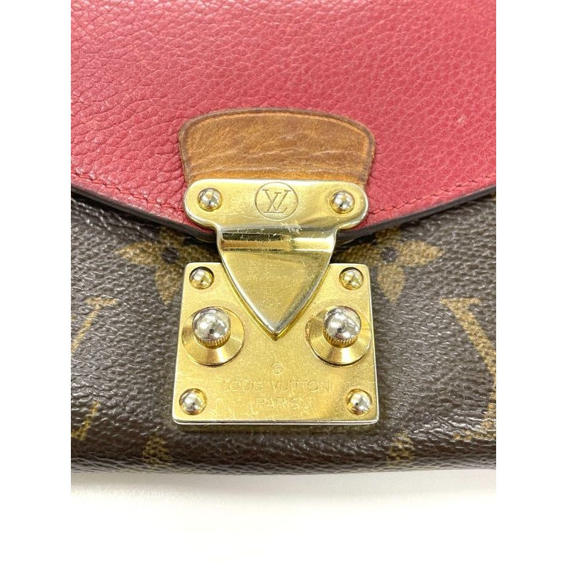 Louis Vuitton Monogram Portefeuille-pallas Long Wallet Red Brown — view 6