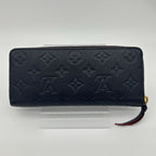 Louis Vuitton Wallet Zip Around Clemence Monogram Empreinte Leather Noir — view 2