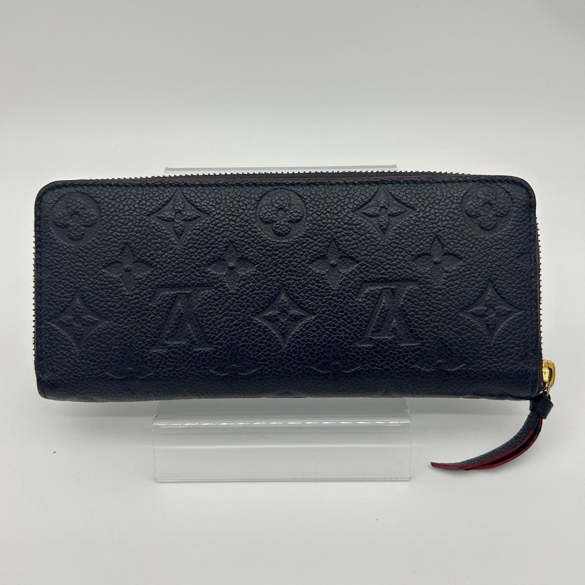 Louis Vuitton Wallet Zip Around Clemence Monogram Empreinte Leather Noir — view 2