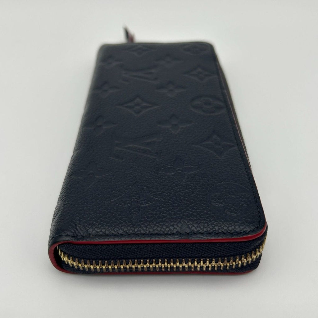 Louis Vuitton Wallet Zip Around Clemence Monogram Empreinte Leather Noir — view 4