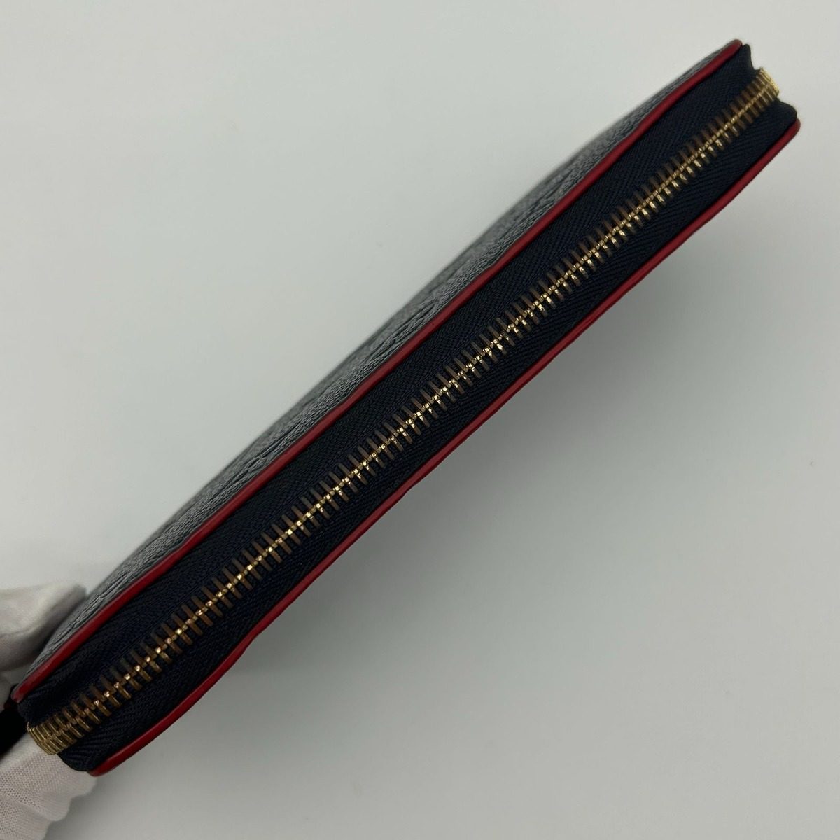 Louis Vuitton Wallet Zip Around Clemence Monogram Empreinte Leather Noir — view 7