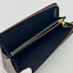 Louis Vuitton Wallet Zip Around Clemence Monogram Empreinte Leather Noir — view 8