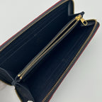 Louis Vuitton Wallet Zip Around Clemence Monogram Empreinte Leather Noir — view 9