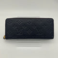 Louis Vuitton Wallet Zip Around Clemence Monogram Empreinte Leather Noir