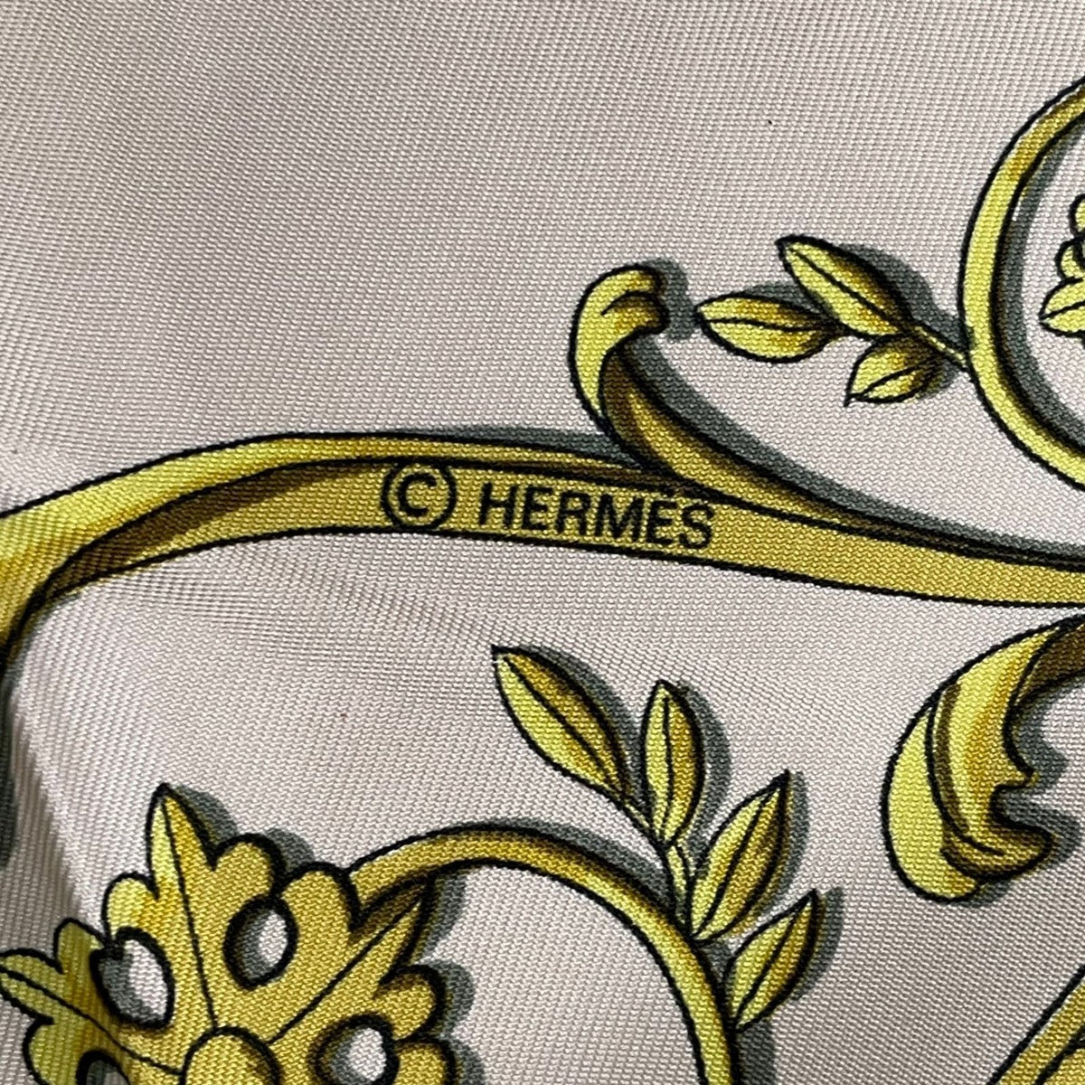 Hermes Scarf Silk Carre 90 la Promenade de Longchamps Walk to Long Chien Pink — view 8
