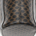 Celine Vintage Vertical Shopping Tote Brown Black Macadam Canvas — view 7
