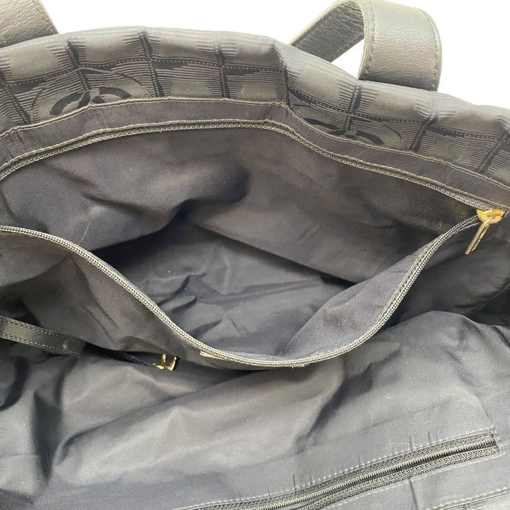 Chanel Tote Black Mu Travel Camellia Business Formal — view 5