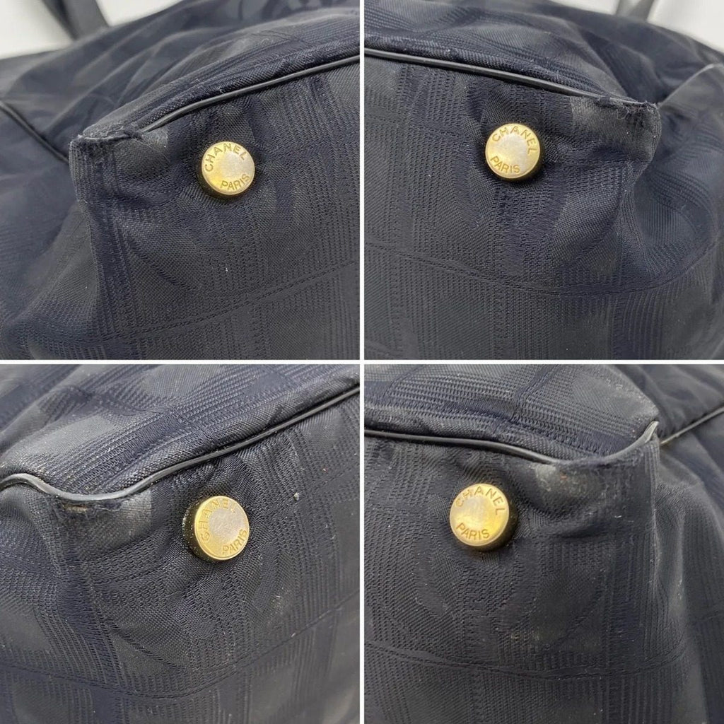 Chanel Tote Black Mu Travel Camellia Business Formal — view 9