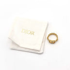 Christian Dior Ring Clair D Lune Rhinestone Gold Color M 12.5 — view 6