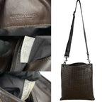 Bottega Veneta Intrecciato Leather Shoulder Bag Sacoche