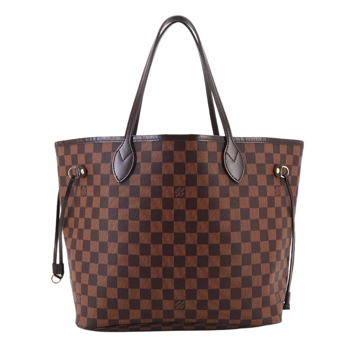 Louis Vuitton Damier Neverfull MM Tote Ebene Cerise Brown