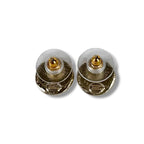 Chanel Coco Mark Rhinestone Earrings Gold Hardware Round Shape Circle — view 4