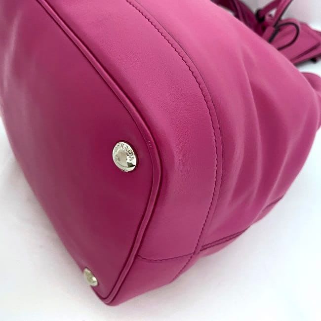Prada Draw String 2-Way Bag Pink Fuxia Fuchsia Bn2785 — view 6