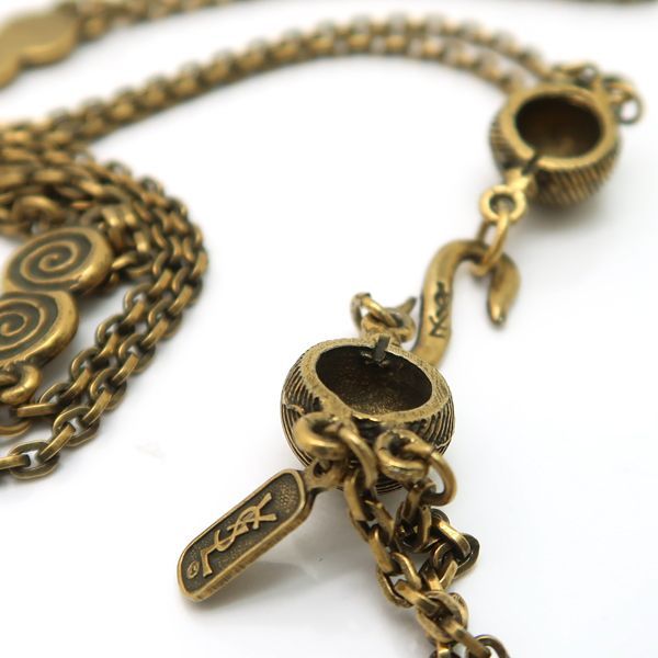 Yves Saint Laurent Necklace Long Vintage Swirl GP — view 7