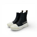 Louis Vuitton Squad Line Monogram Boots Short Shoes Leather Black White Logo