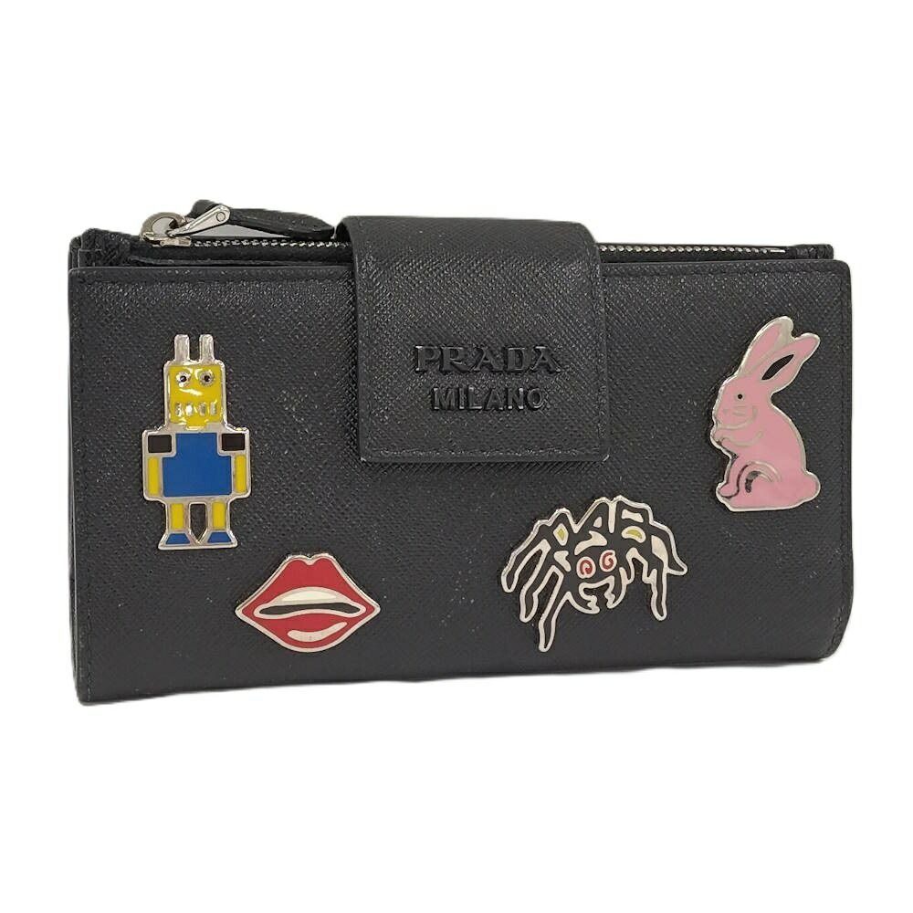 Prada Bifold Wallet Leather Black