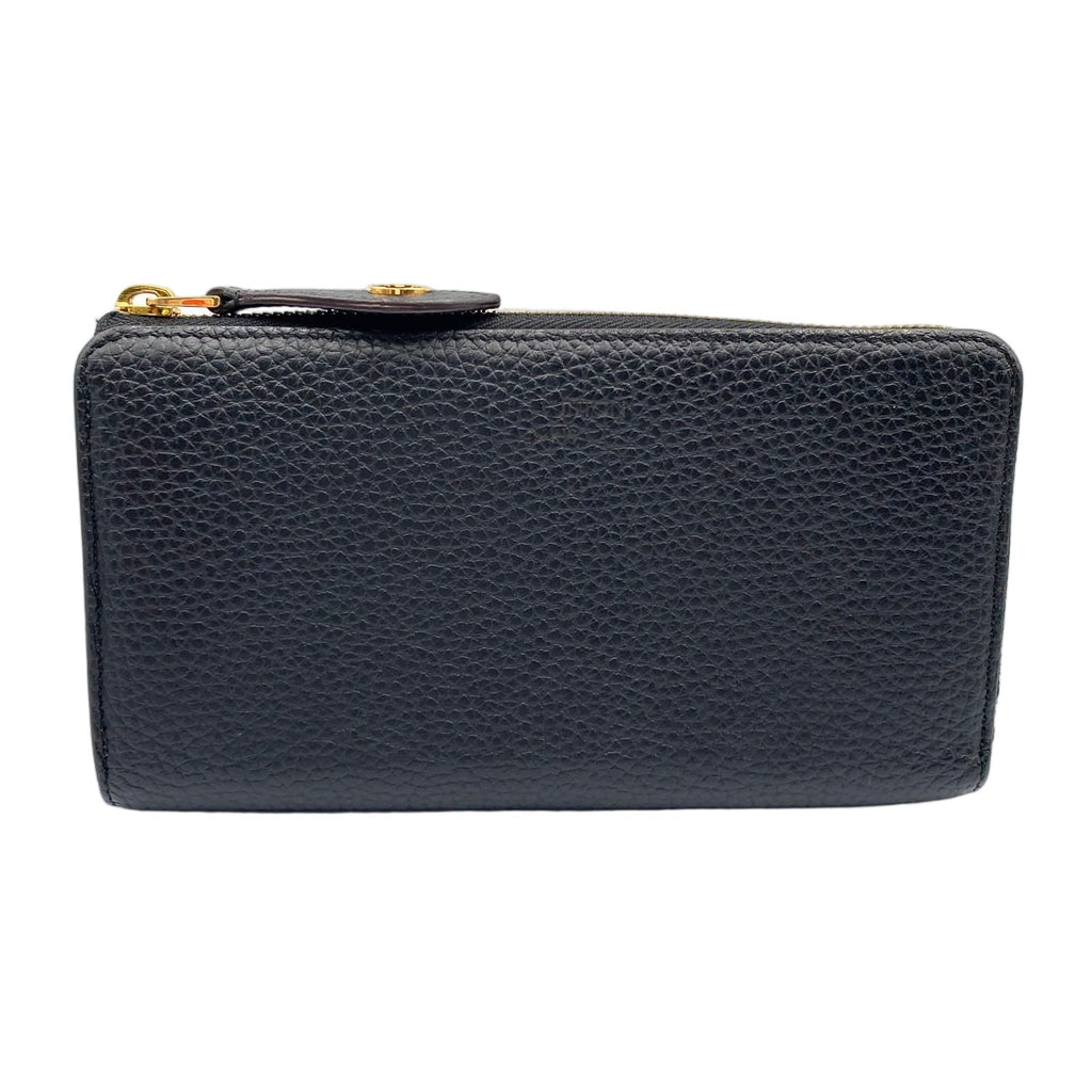 Louis Vuitton Portefeuille Comet Noir Taurillon Leather Black L-shaped Zippy