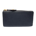 Louis Vuitton Portefeuille Comet Noir Taurillon Leather Black L-shaped Zippy