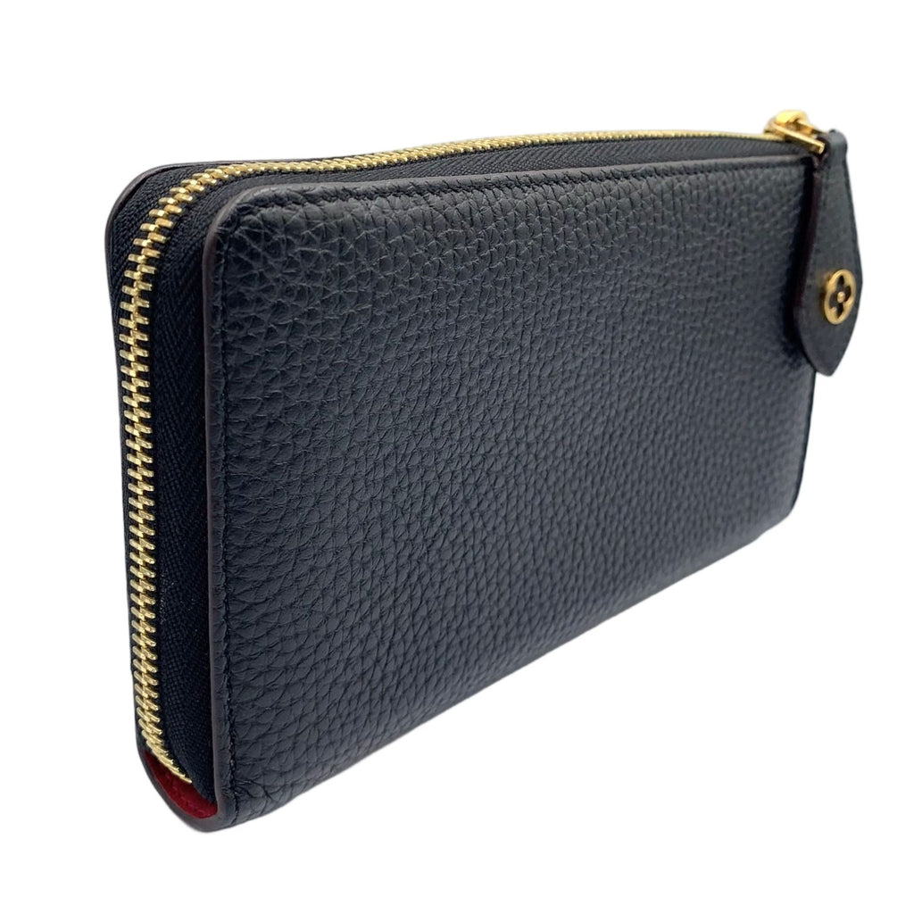 Louis Vuitton Portefeuille Comet Noir Taurillon Leather Black L-shaped Zippy — view 2