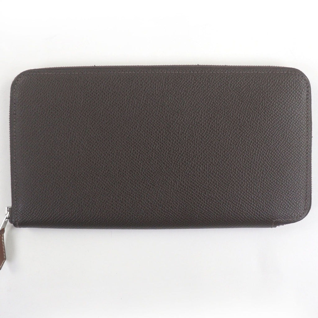 Hermes Azap Long Silk in Vaux Epson Round Zip Wallet — view 2