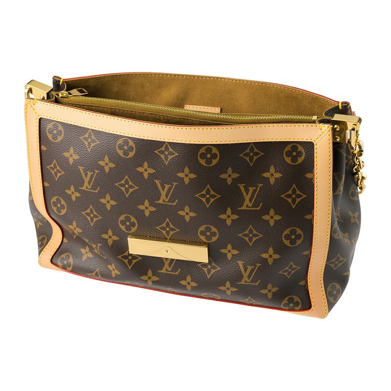 Louis Vuitton Handbag Dauphine Soft GM Brown — view 4