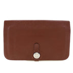 Hermes Dogon GM Taurillon Clemence Bordeaux Silver Hardware D Long