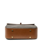 Celine Vinte Ziff Lap Top Handle Brown Macadam Canvas — view 6